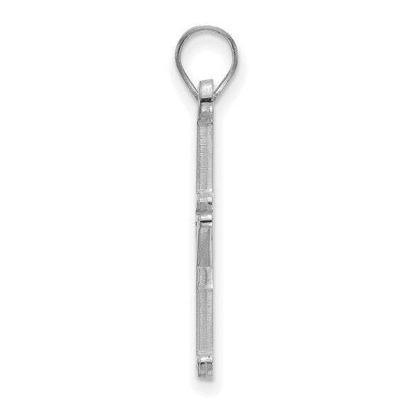 10k White Gold Vanderbilt U. Large Pendant - Picture 2 of 4